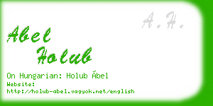 abel holub business card